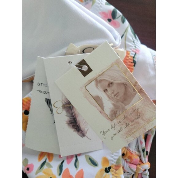 JESSICA Simpson Summer Dreaming Ruched Hipster Bikini Bottom. Size X. NWT $46 - Picture 3 of 4